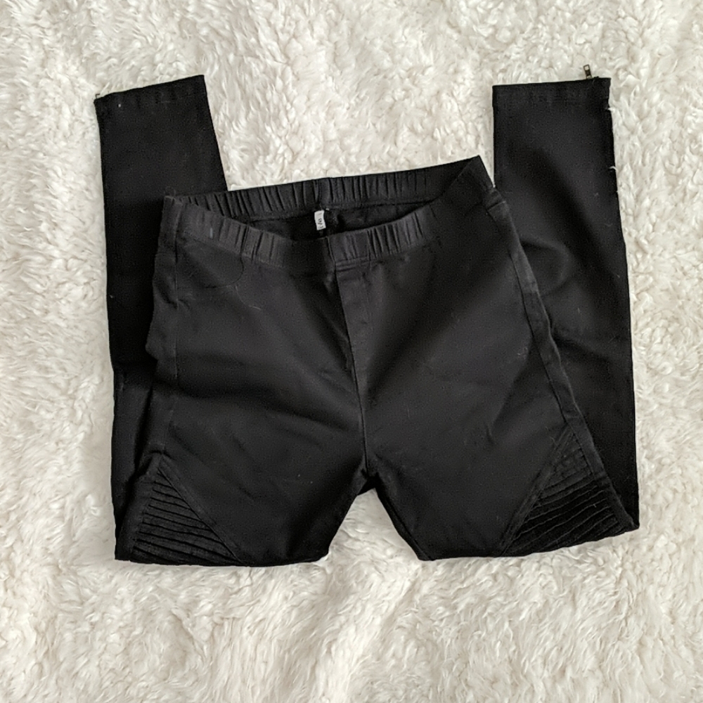 Black Moto leggings
